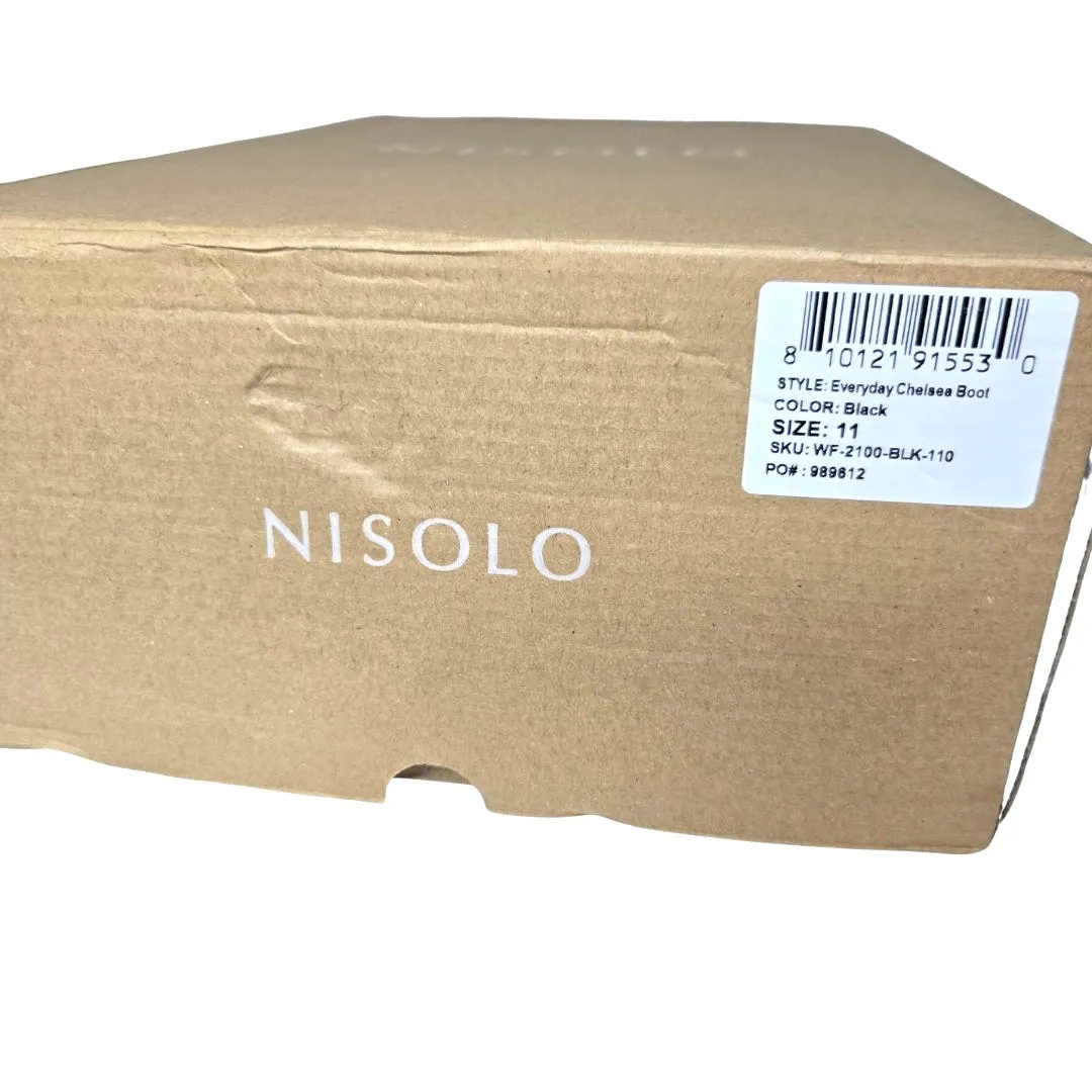 Nisolo Eva Everyday Chelsea Boot in Auburn Size 11 NIB Black - Image 4