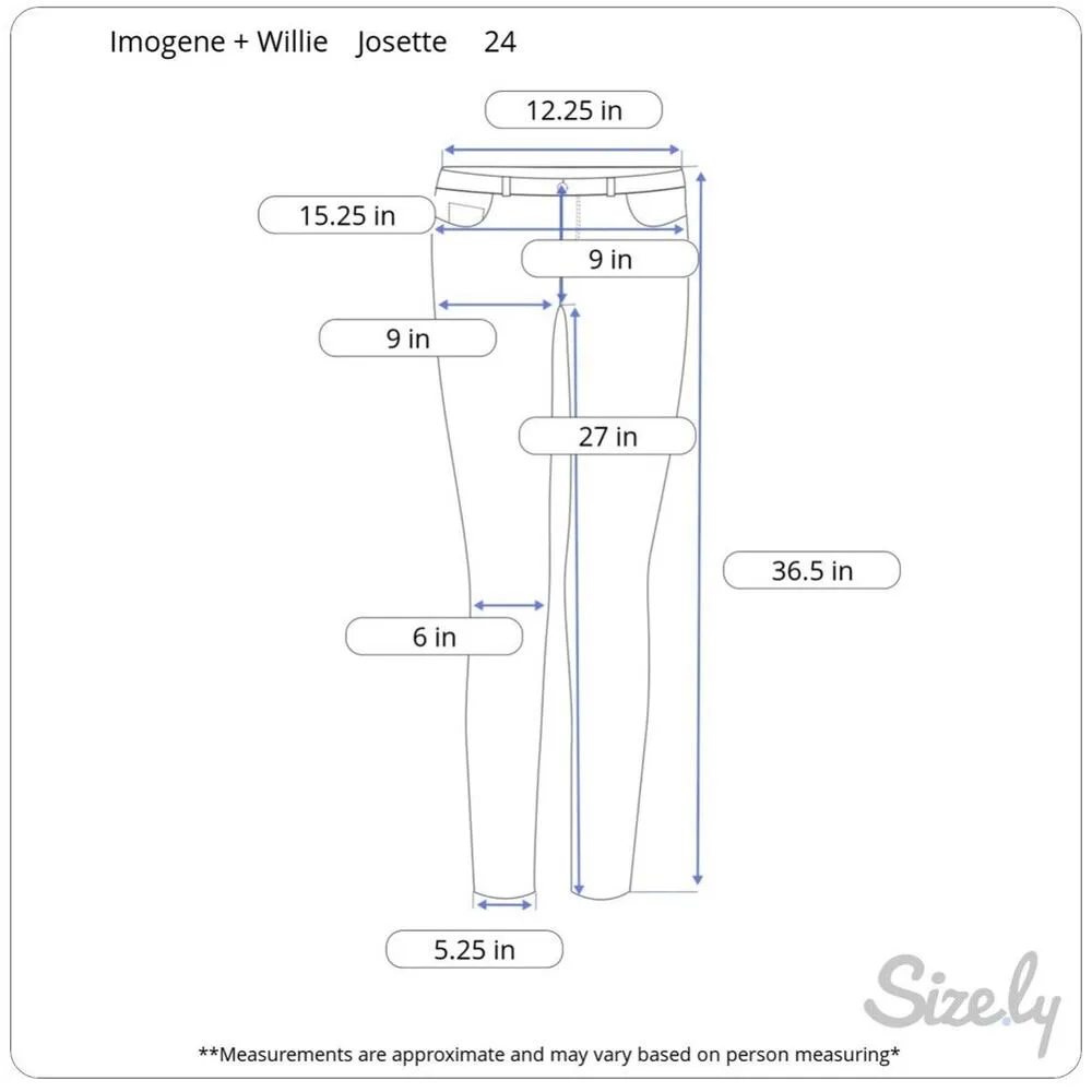 IMOGENE AND WILLIE Josette Dark Wash Skinny Jeans Size 24 Blue - Image 9