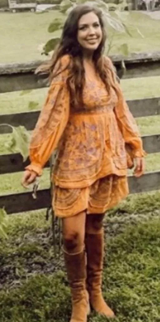 Meadow Rue Lisette Embroidered Long Sleeve Dress  - Image 4