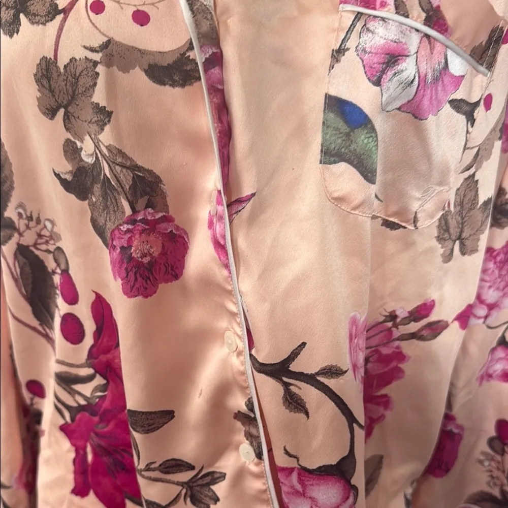 Victoria's Secret Pink Floral Satin Sleepwear - Image 2