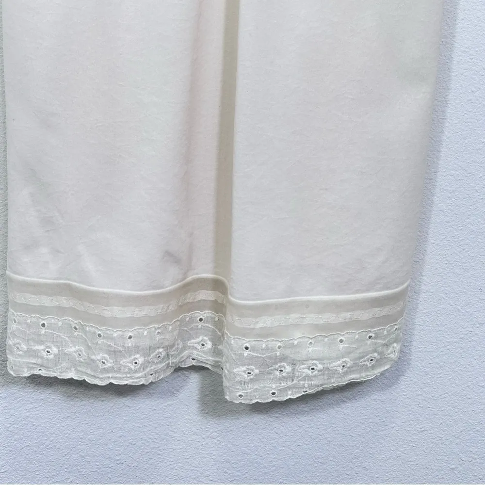 Vintage Vanity Fair Nylon Cream Delicate Spaghetti Strap Slip Night Dress Size S - Image 2