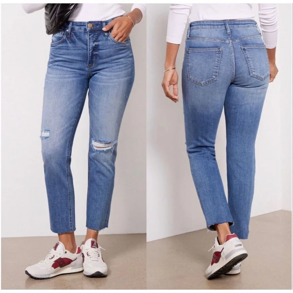 Kut From the Kloth Rachael Fab Ab Straight Leg Mom Jean Size 2 - Image 2