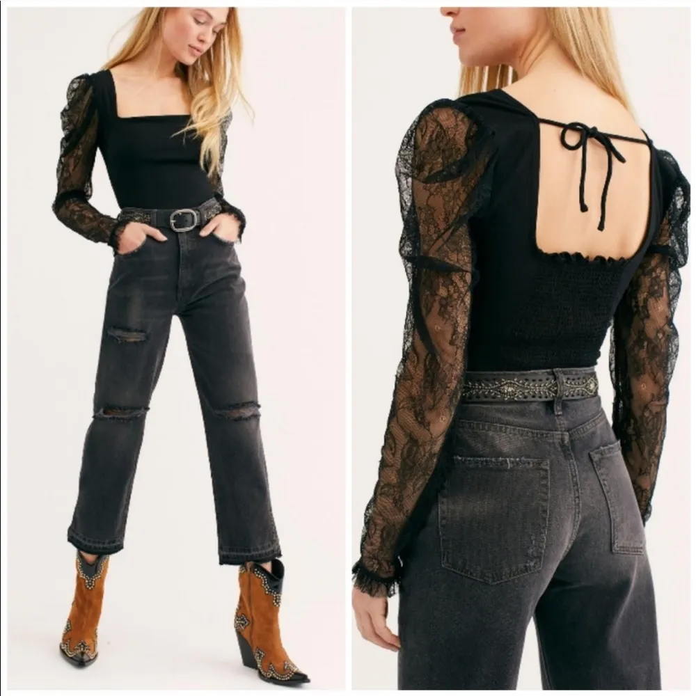 NWT Free People Lita Crop Straight Rugged Denim 24 - Image 3