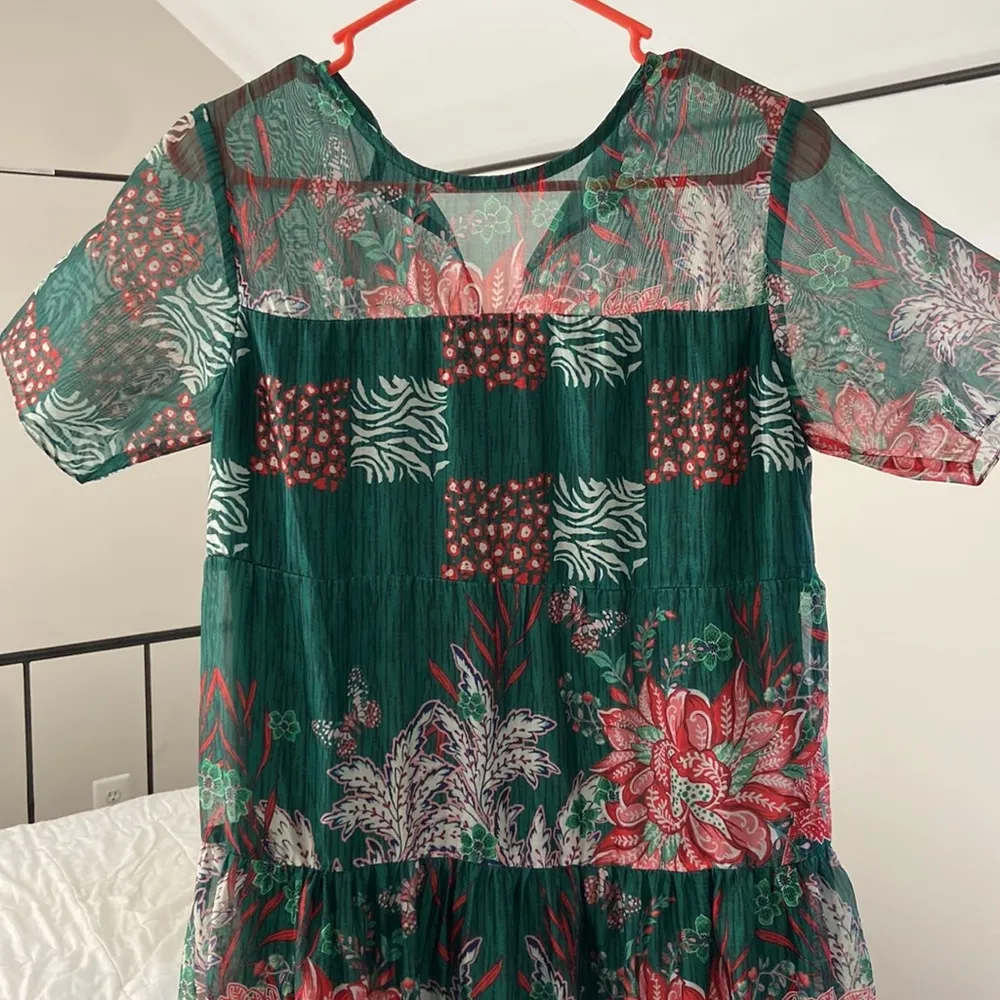 Anthropologie floral patch work dress. S - Image 4