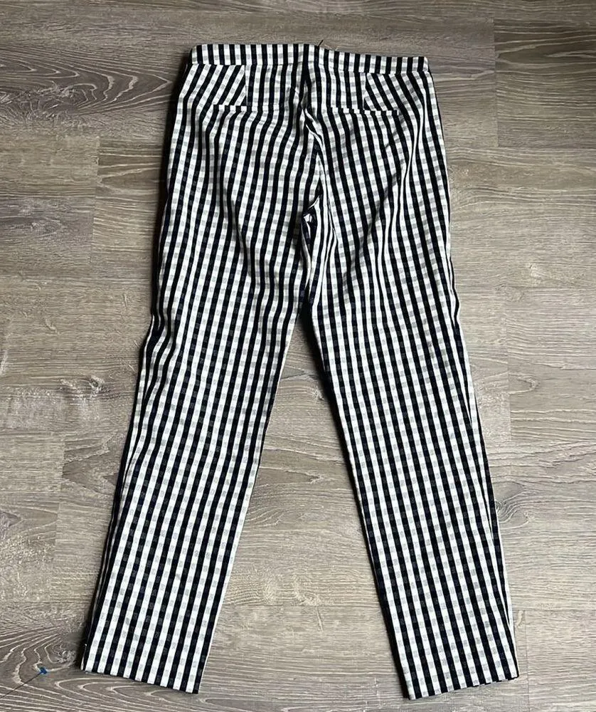 NWT JCrew Martie Pant in Navy and White Gingham - Image 3