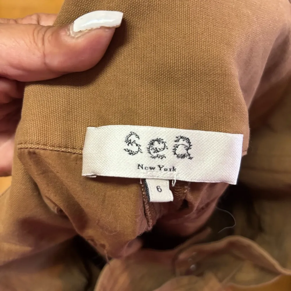 Sea New York Cotton Cuffed Preppy Quiet Luxury Resortwear Coastal Shorts 4 Brown - Image 3