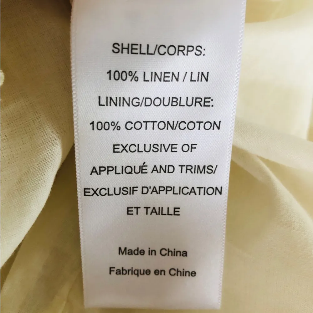 Tory Burch Linen Ivory Sleeveless Blouse 8 - Image 10