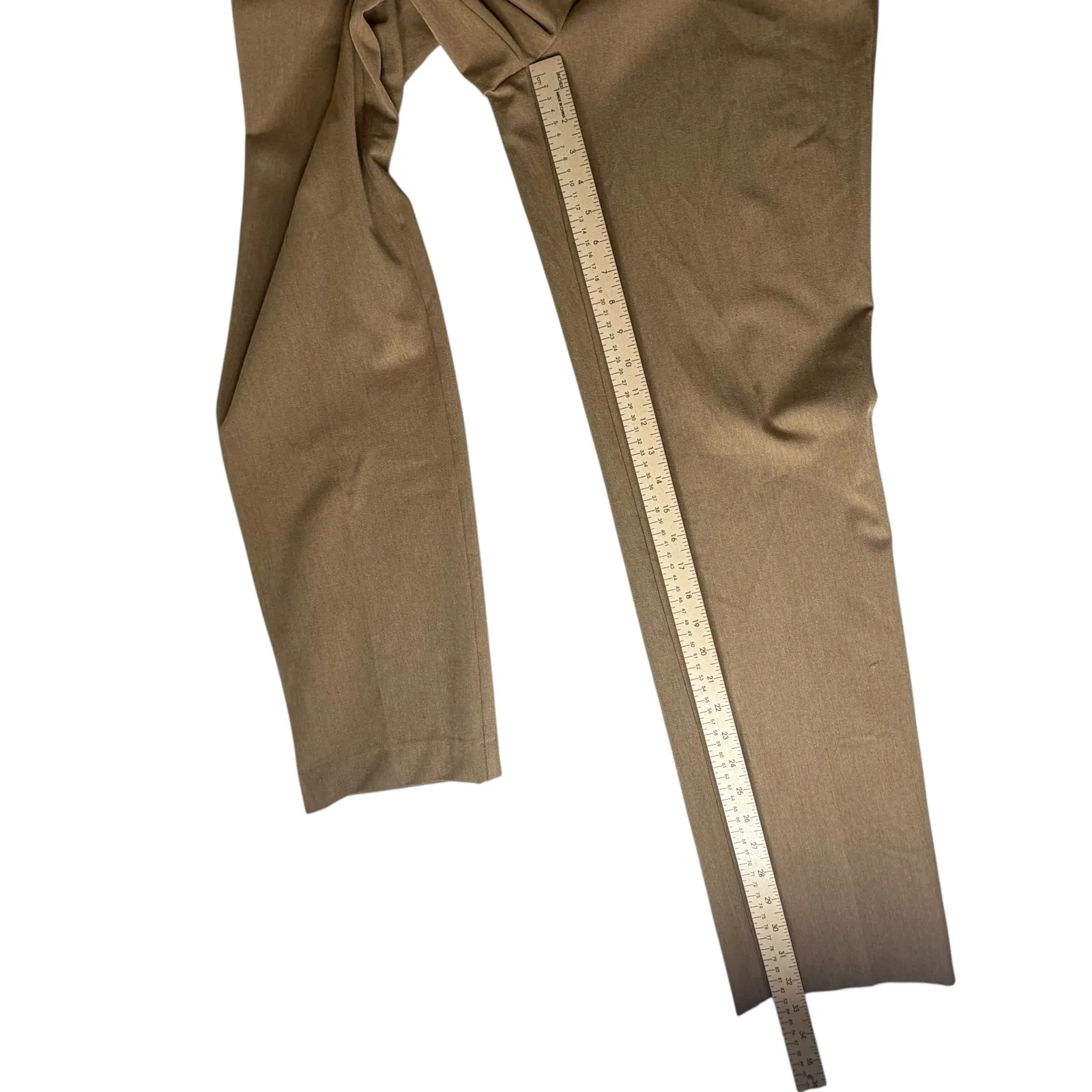 Talbots Heritage Pants Size 10L Brown Trousers Straight Leg Office Career Work - Image 10