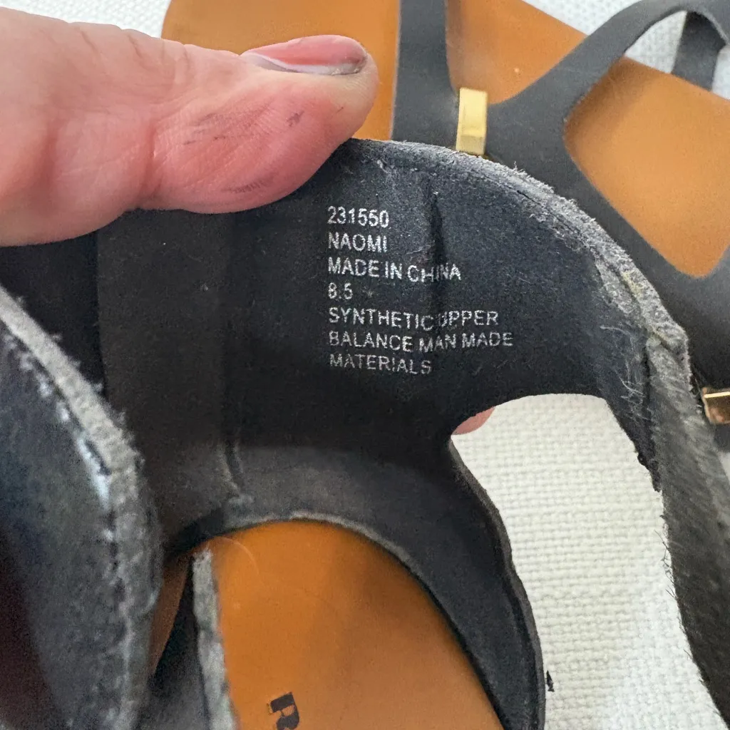 Rock & Candy Elegant Black Strappy Sandals Size 8.5 - Image 6