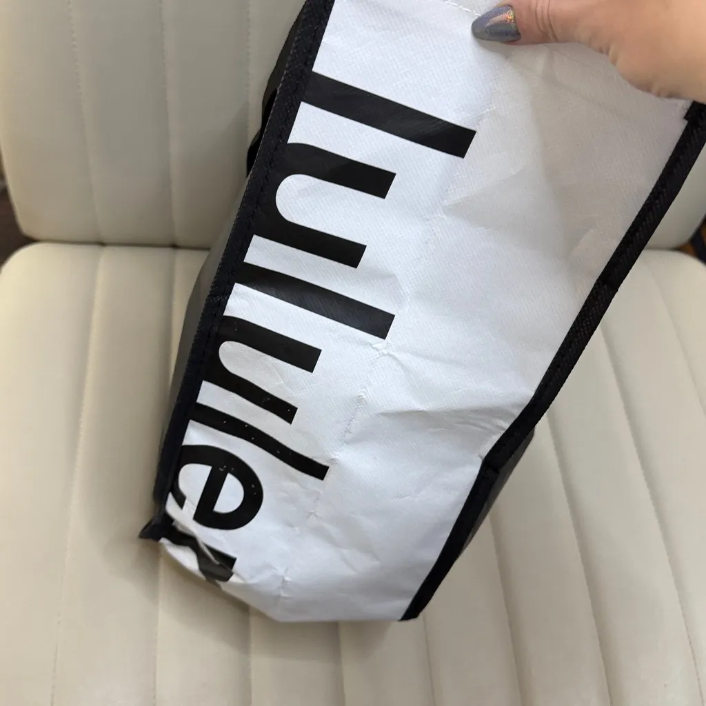 Lululemon Monochrome Tote Bag Storage Carry - Image 4