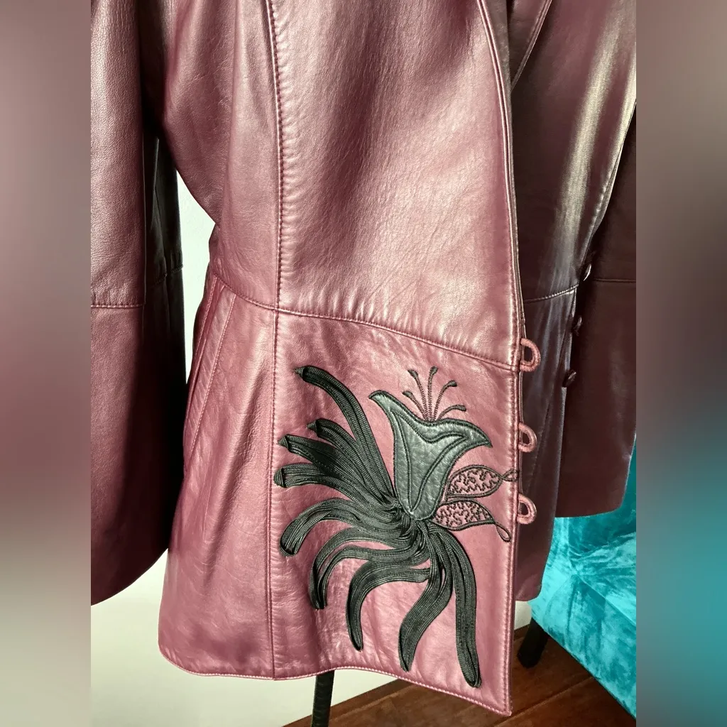 Dressy leather jacket 🌹🌹 Size M - Image 6