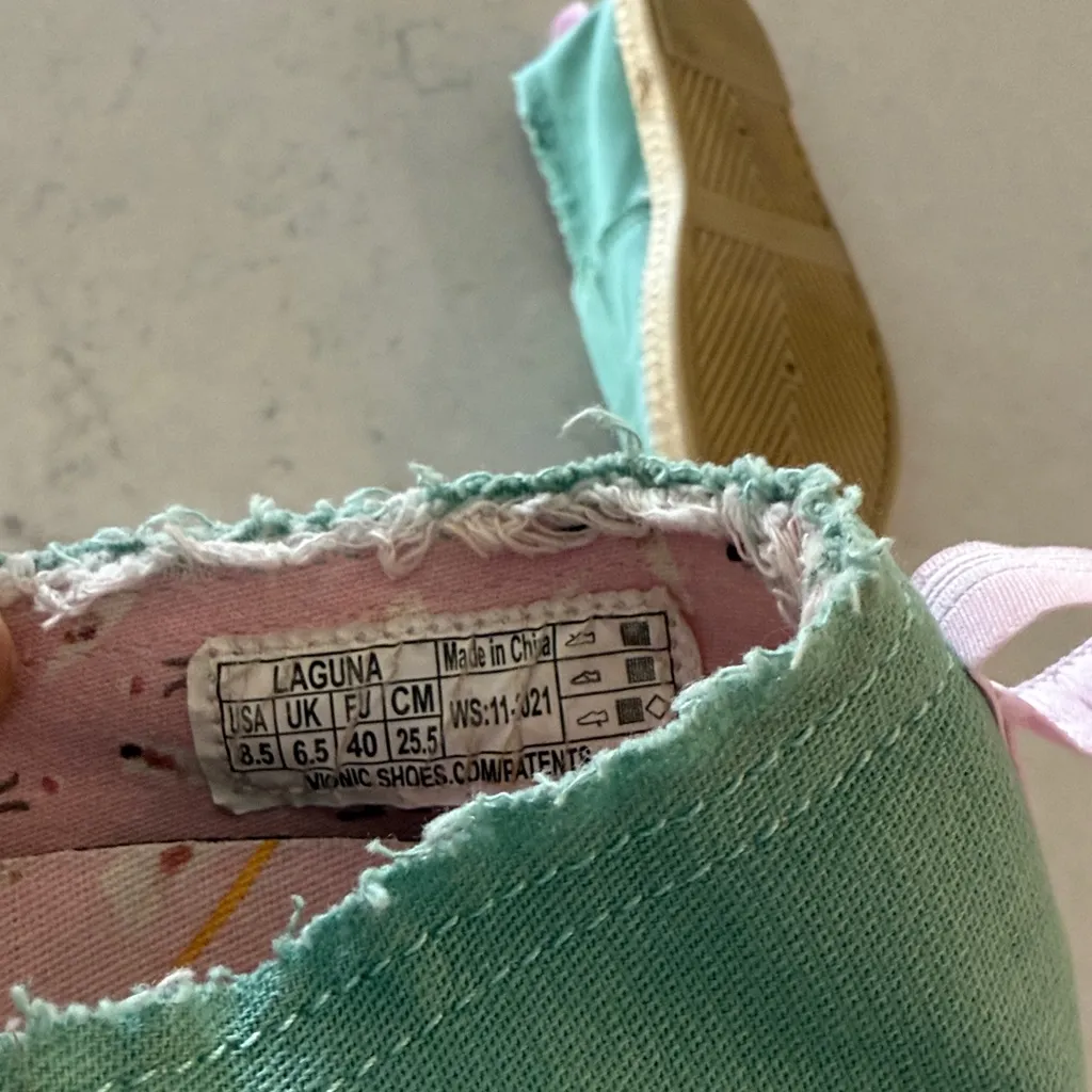 Vionic Beach Teal Espadrille Slip - Image 9