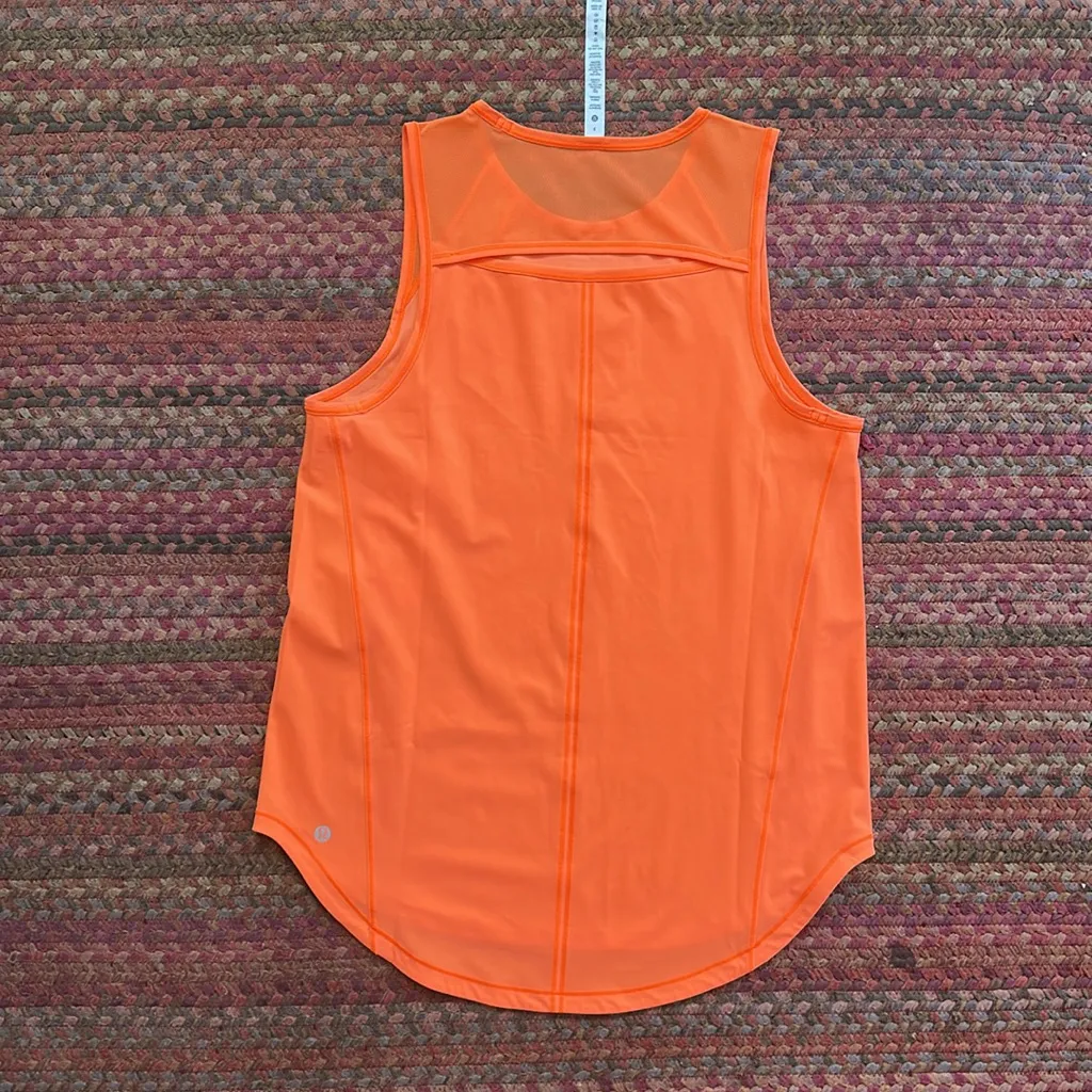 NEW LULULEMON BRIGHT HIGHLIGHT ORANGE SCULPT TANK - Image 4
