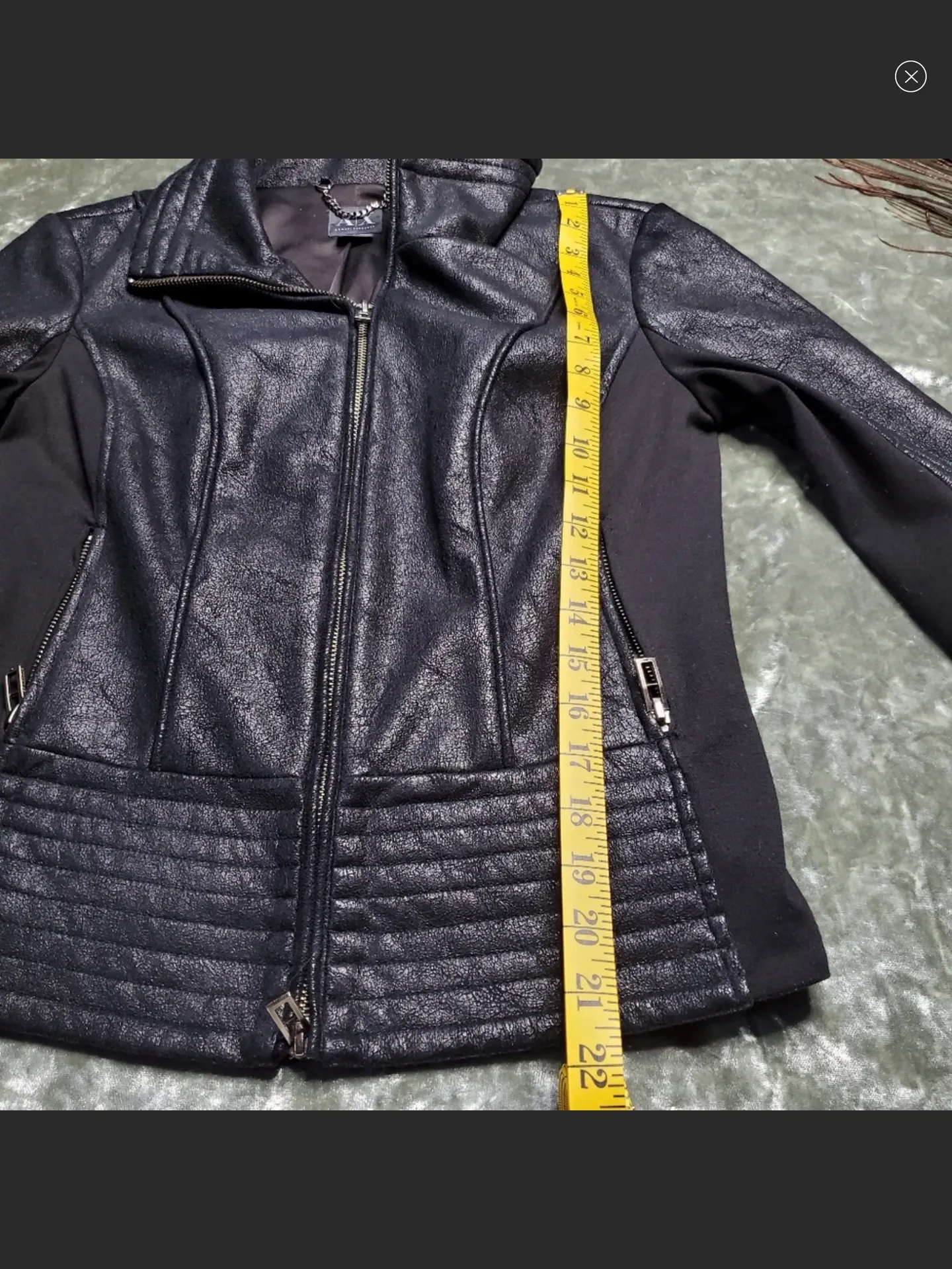 Armani Exchange Black Moto Jacket - Image 9