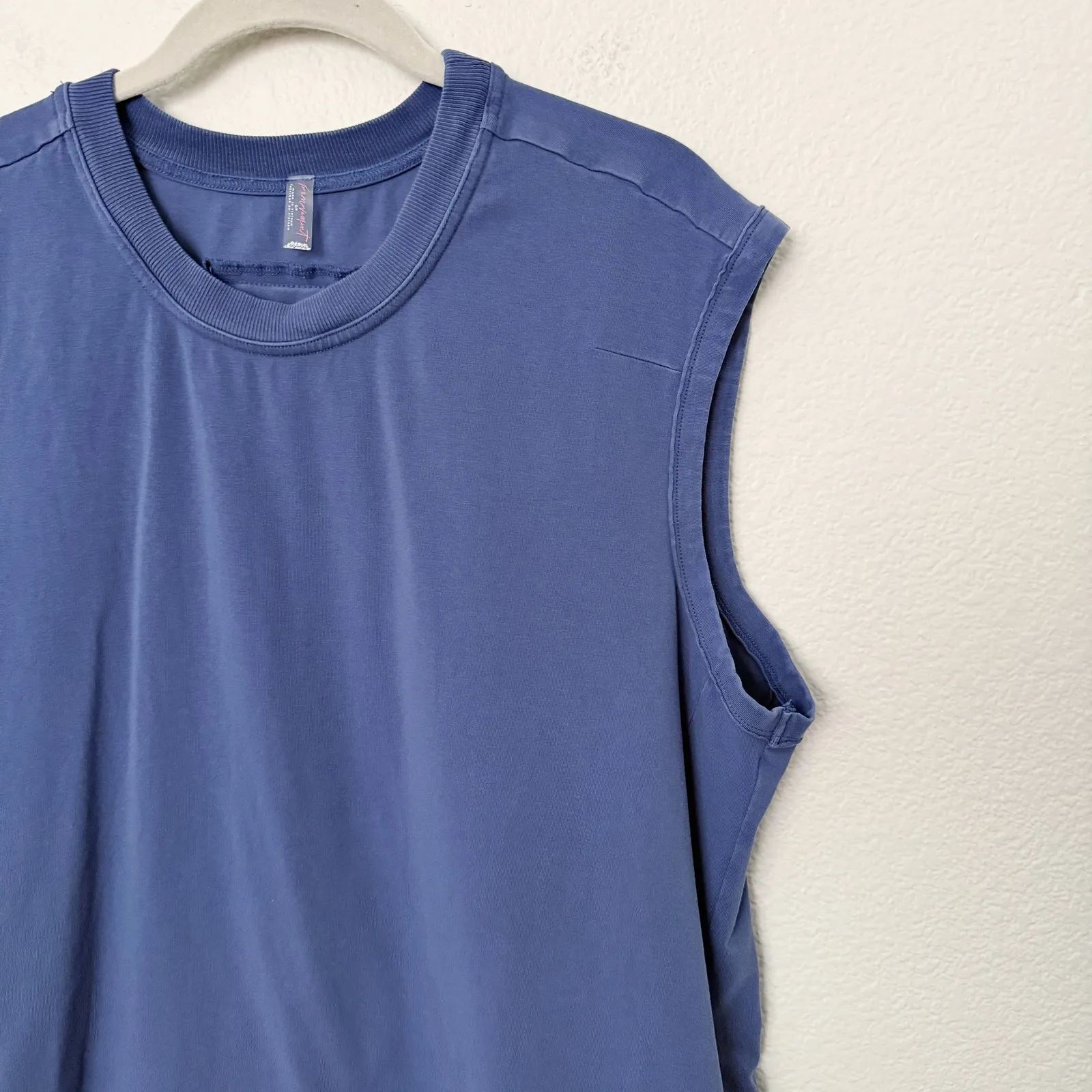 [Free People] Movement Blue A Cut Above Sleeveless Muscle Tank Top Size Small S - Image 6