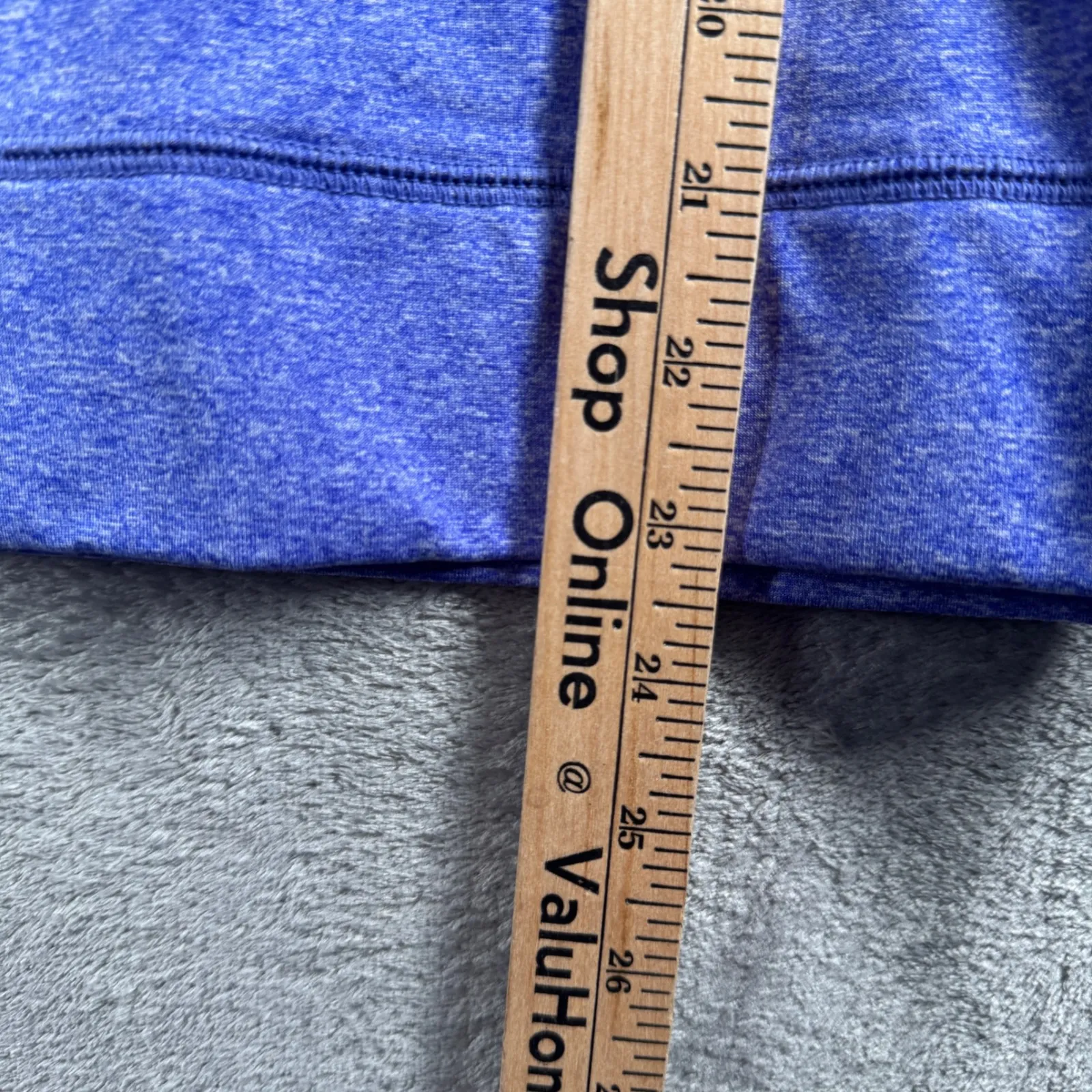 PINK Victorias Secret Quarter Zip Sweatshirt Women M Purple Blue Athleisure Logo - Image 8