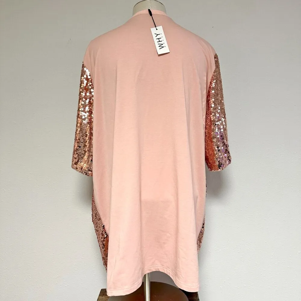 *NEW* Birthday Sequin Dress Pink Size undefined - Image 5