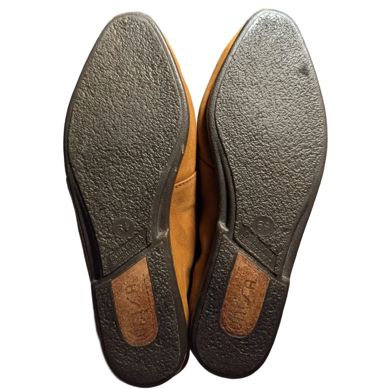 Vtg 1990s Unisa Tan Nubuck Leather Pointed Toe Lace Up Moccasin Ankle Boots 6.5 - Image 5