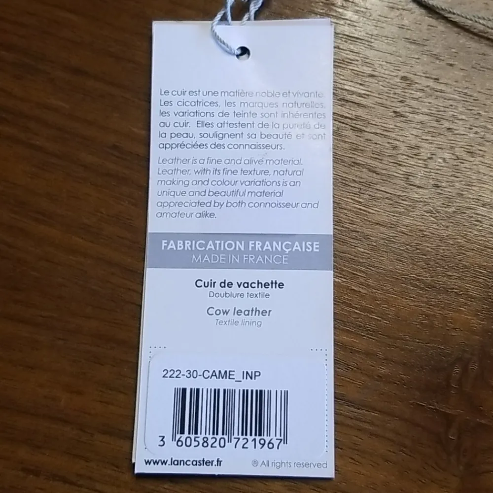 💕LANCASTER PARIS💕 Leather Envelope Clutch Xbody Brown - Image 10