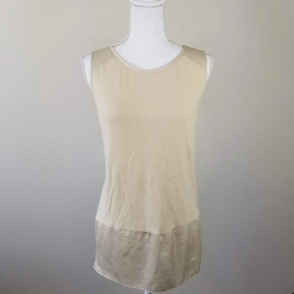 by Chicos / 2 (M) / Beige Tank Top Blouse - Image 3