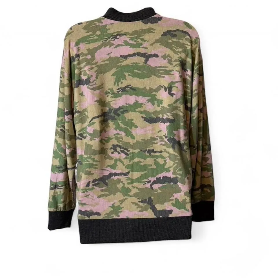 Soft Lightweight Camo Bomber Jacket - Image 3