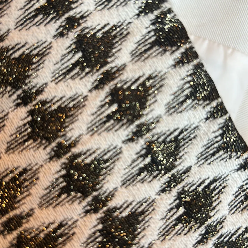 3/$15 LOFT gold metallic sparkle skirt - Image 6