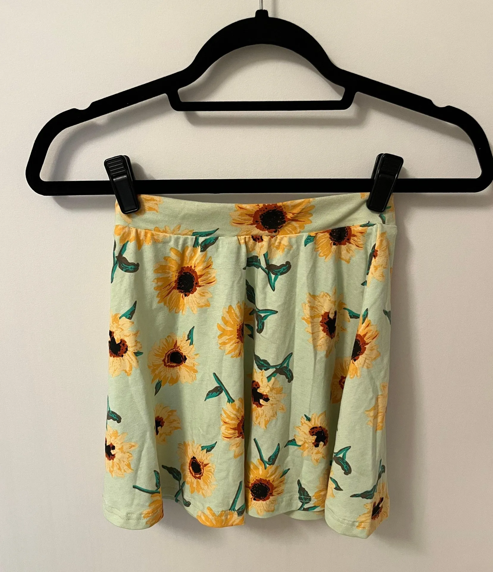 47 Street Green Yellow Black Sunflower Skirt - Image 2
