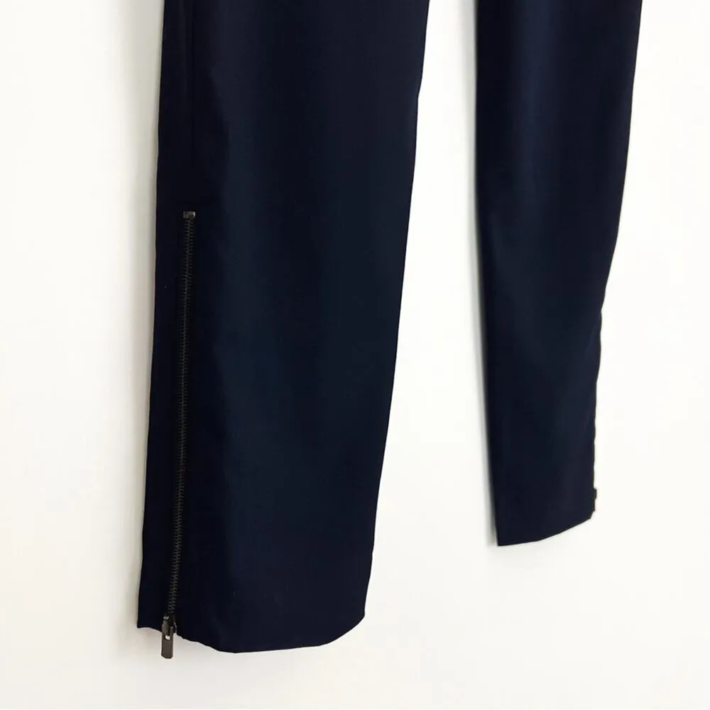 STELLA MCCARTNEY Vivian Wool Tapered Pants in Midnight Blue | IT 44/US 8 - Image 8