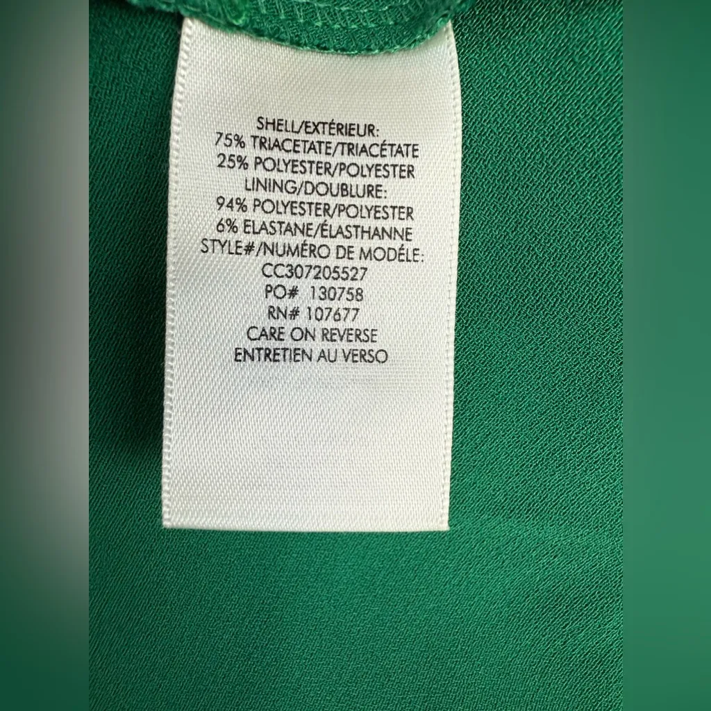 New! Alice +‎ Olivia Harmony Drapey Slip Midi Dress in Emerald Green Sz 8 $395 - Image 8