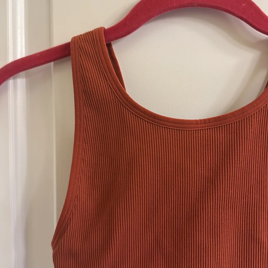 Victoria’s Secret Longline Seamless Sports Bra NEW Burnt Orange XS - Image 3