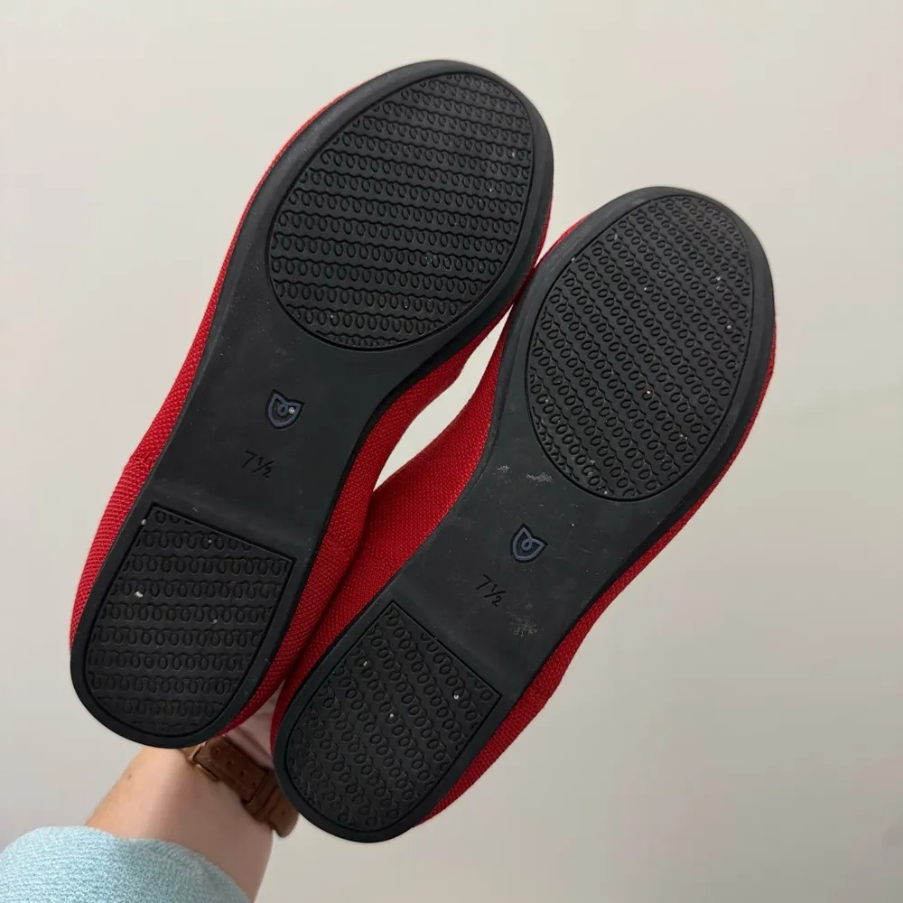 Rothy's The Flat Bright Red Classic Round Toe Flat 7.5 - Image 6