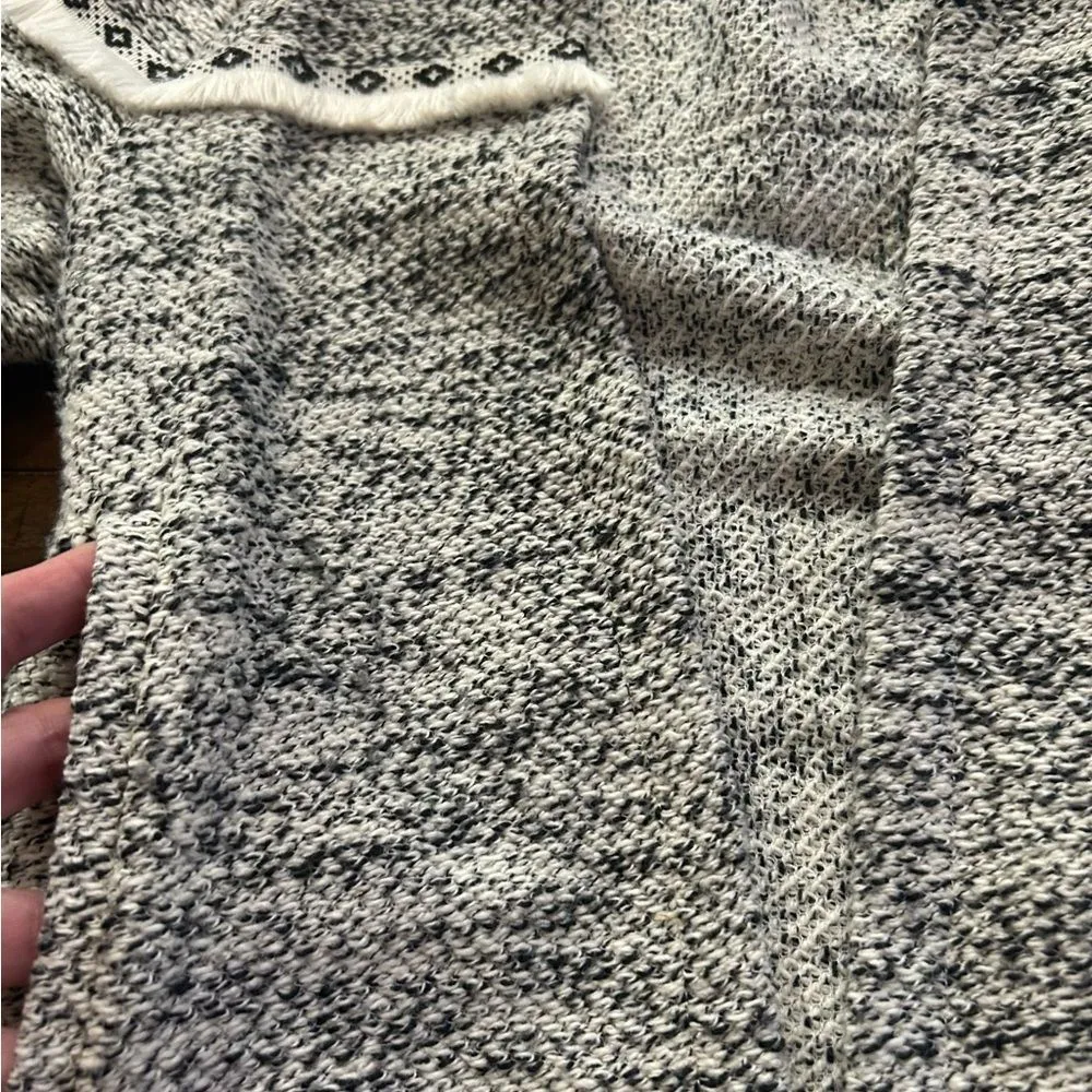 Jack by BB Dakota white black long story short marled french terry Blazer XS - Image 10