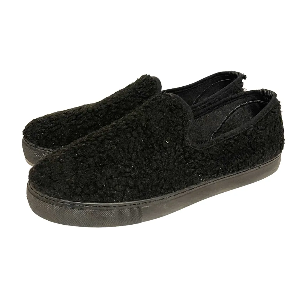 Harmony Balance Size 10 Hale Black Sherpa Fleece Slip On‎ Low Top Sneaker Shoes - Image 2