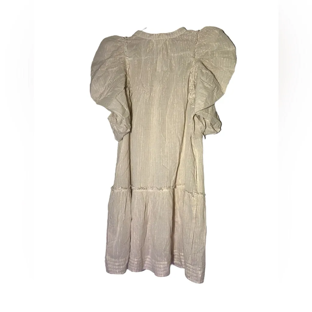 Self Contrast metallic cotton dress size M Size M - Image 2