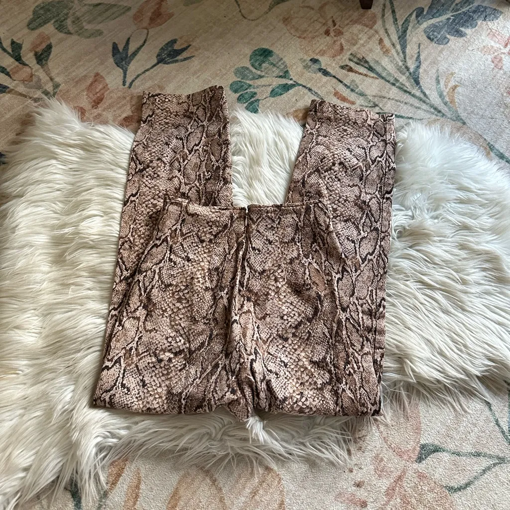 Reformation  The Marlon Pant In Snake Print - Image 7