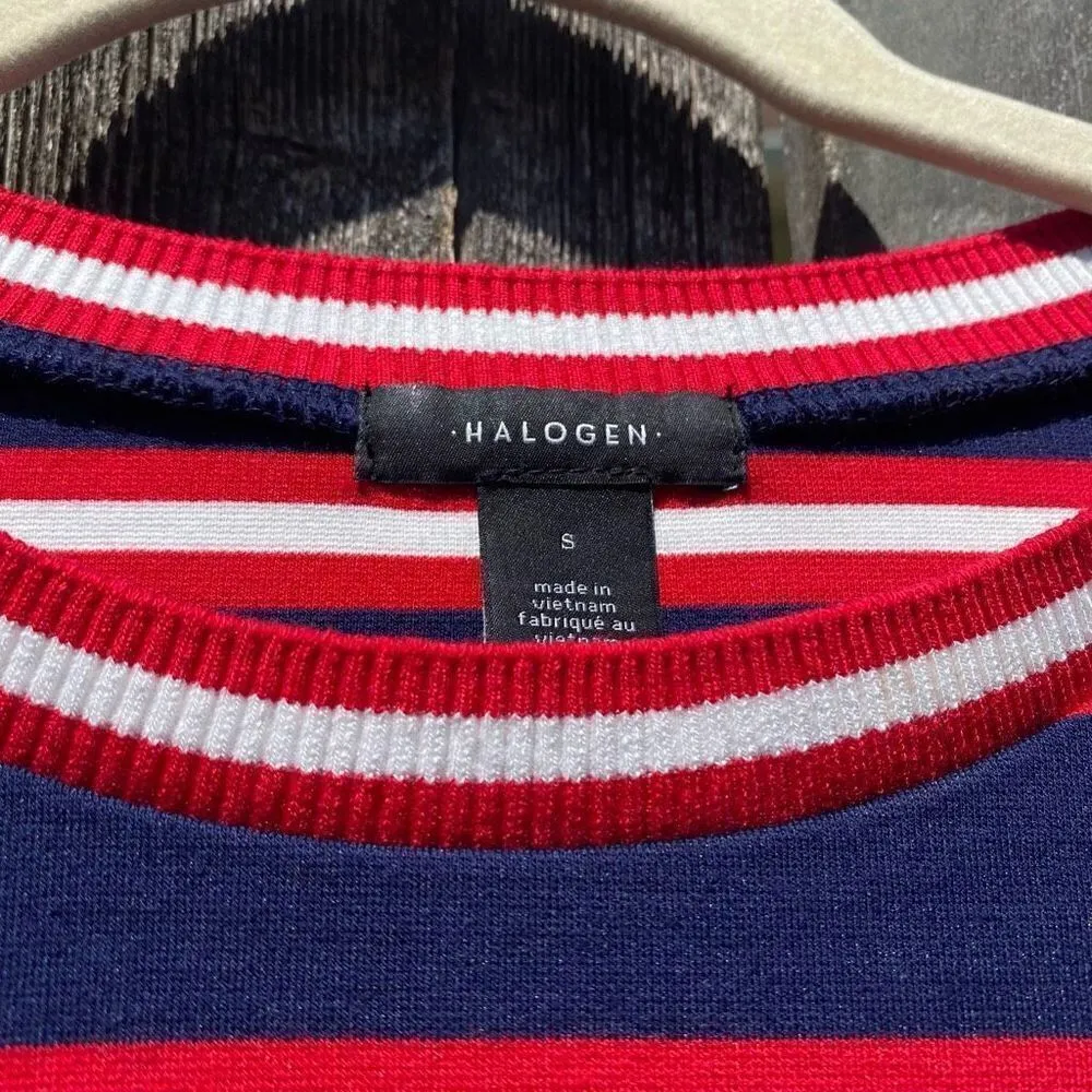 Halogen Striped Long Sleeve Top | S - Image 3