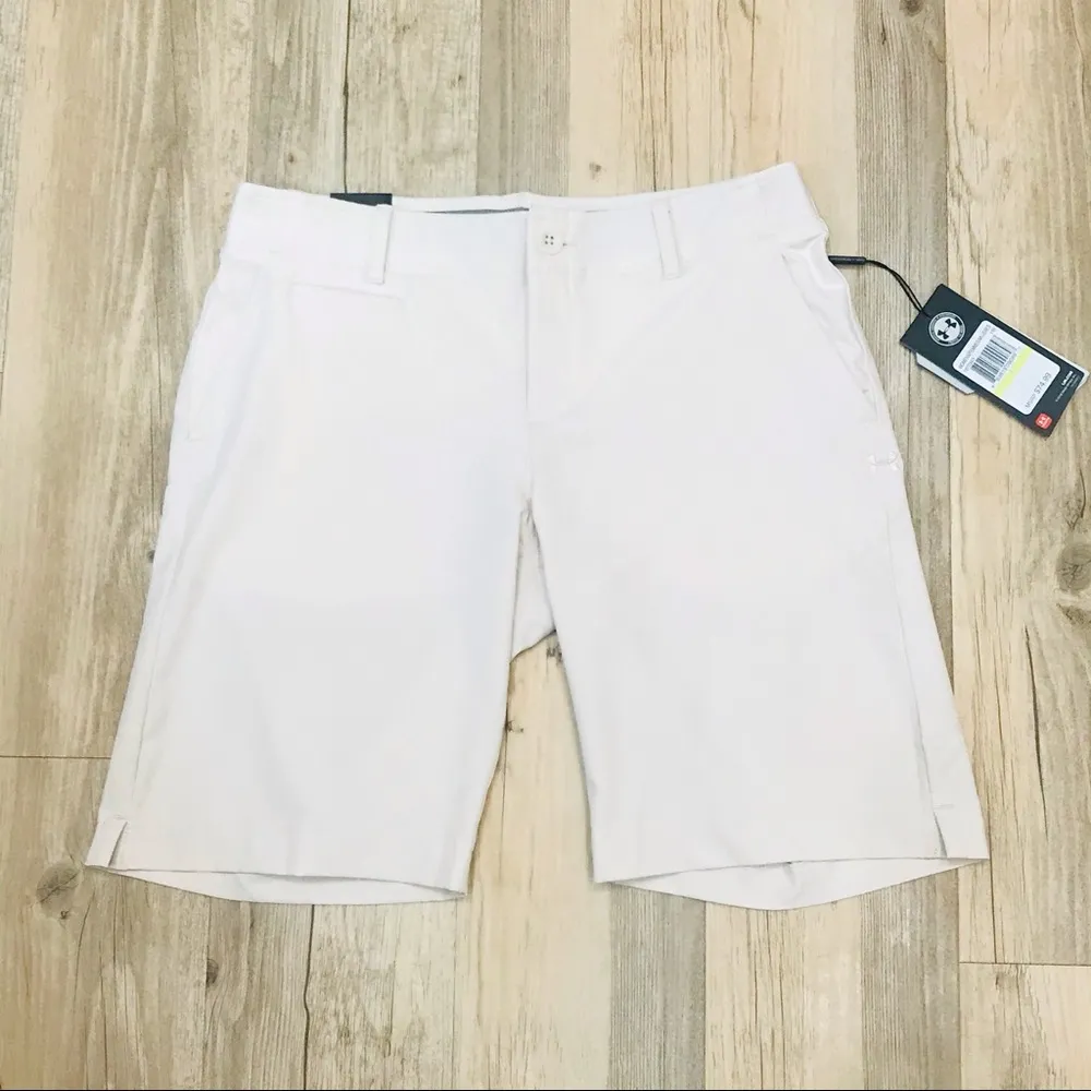 NWT UNDER ARMOUR size 4 GOLF SHORTS vanilla khaki - Image 4