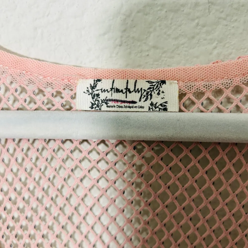 NEW Free People Filter Finish Cami Tank Metallic Pink Combo Size Small Loose Fit - Image 11