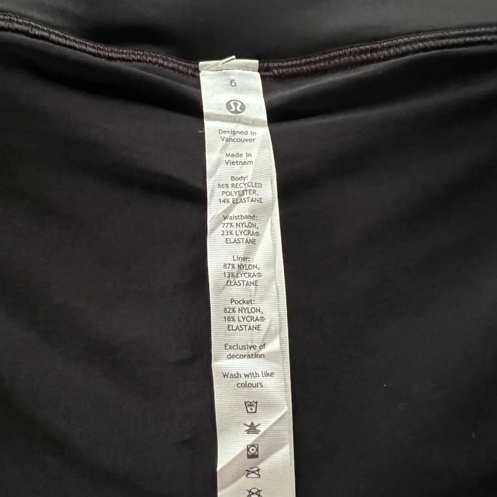 Lululemon Athletica Pace Rival Mid-Rise Skirt Veiled Floral Black Multi sz 6 - Image 5