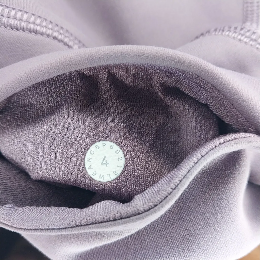 Lululemon Forget The Sweat Tight 25" Womens 10 High Rise Purple Mesh Yoga Pants - Image 13