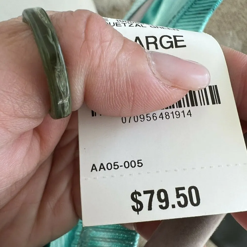 INC TIE Dye Pullover Sweater XLARGE aqua blue white Long Sleeve Crew Neck Size 1X - Image 8