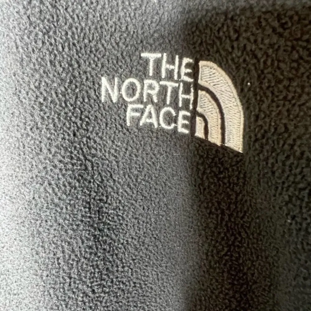 North face gray full zip fleece jacket coat pockets layering women size medium - Image 6