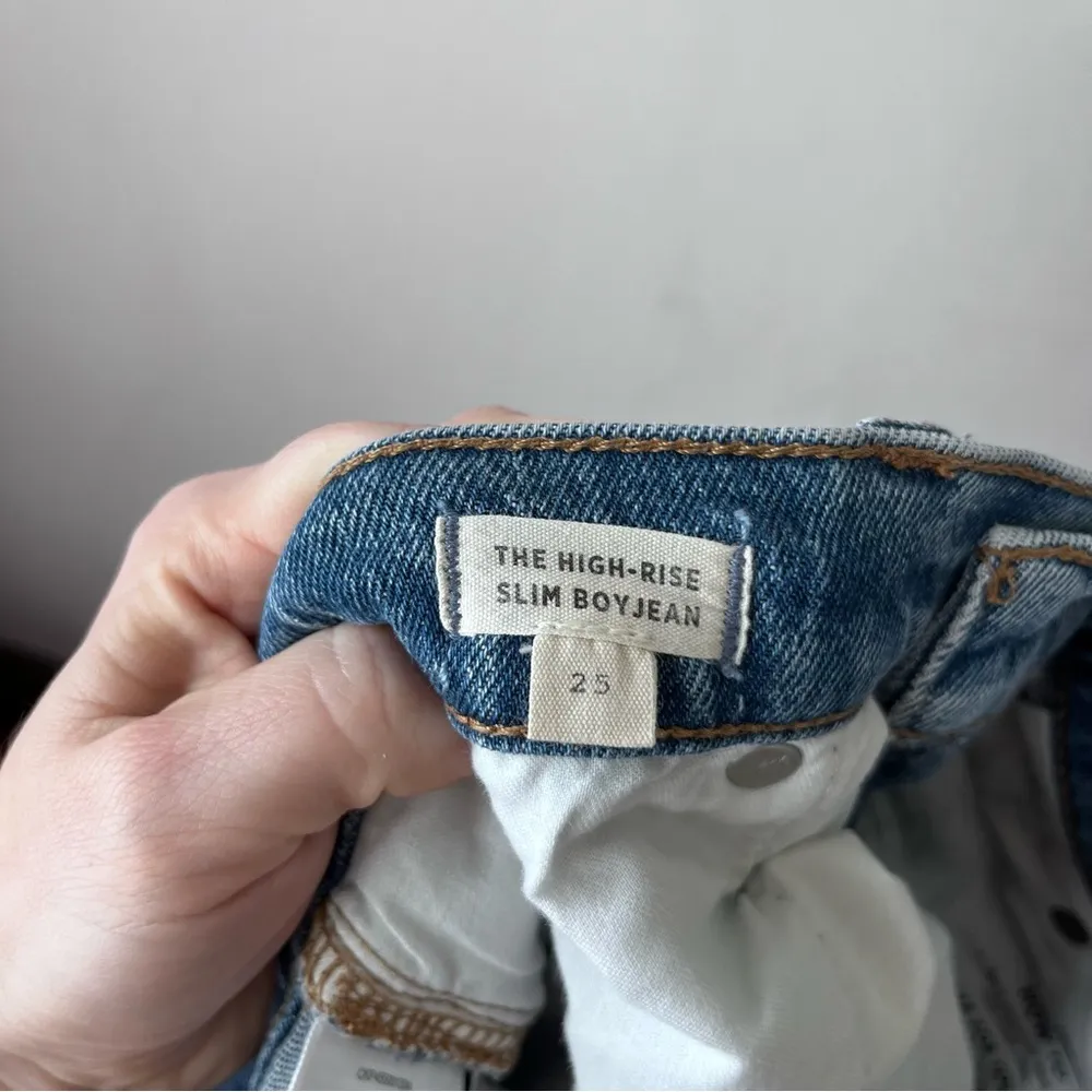 The High-Rise Slim Boyjean in Neal Wash: TENCEL™ Denim Edition 25" - Image 8