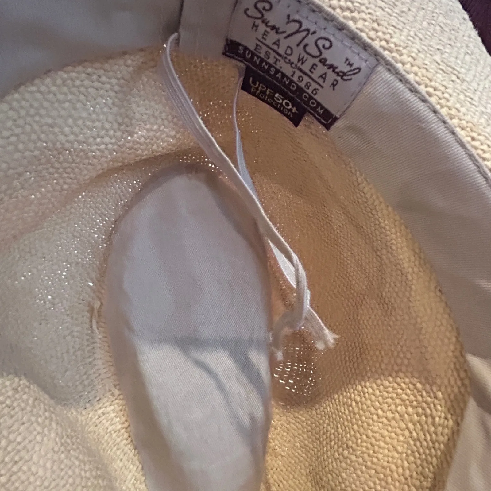 Sun n Sand Headwear Straw Hat Wide Brim Leather Band UPF 50+ Protection Tan - Image 5