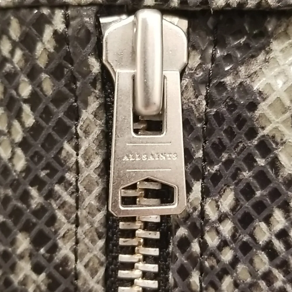 💕ALLSAINTS💕 Lena Oba Leather Skirt ~ Snake Green - Image 11