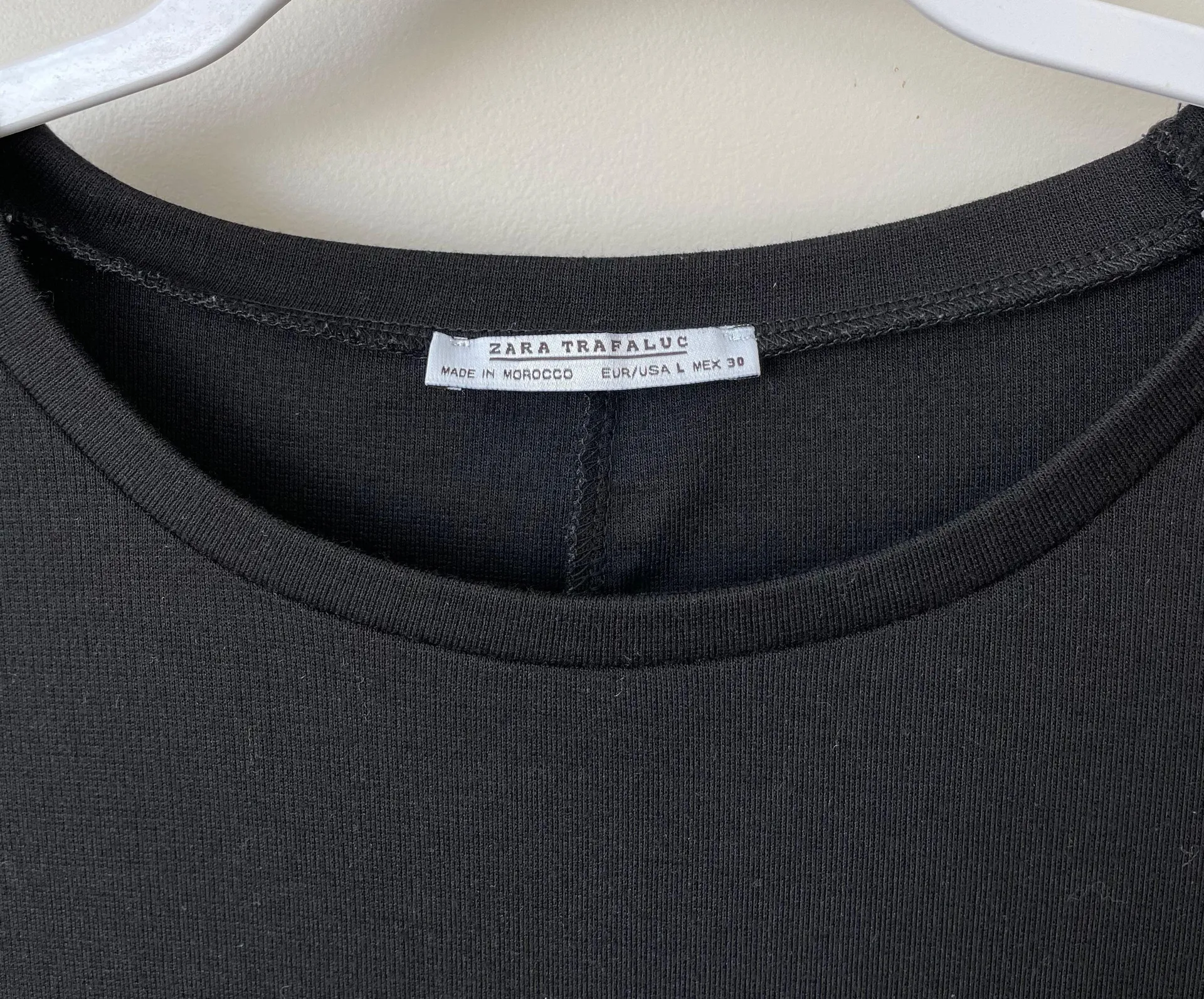 Bodycon Black Midi Dress L - Image 9