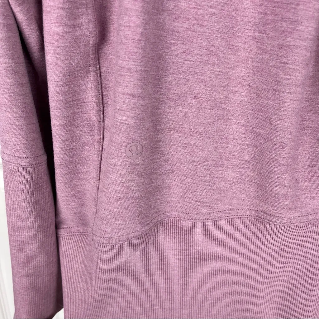 Lululemon High Lines Pullover Heathered Vintage Mauve - Image 8