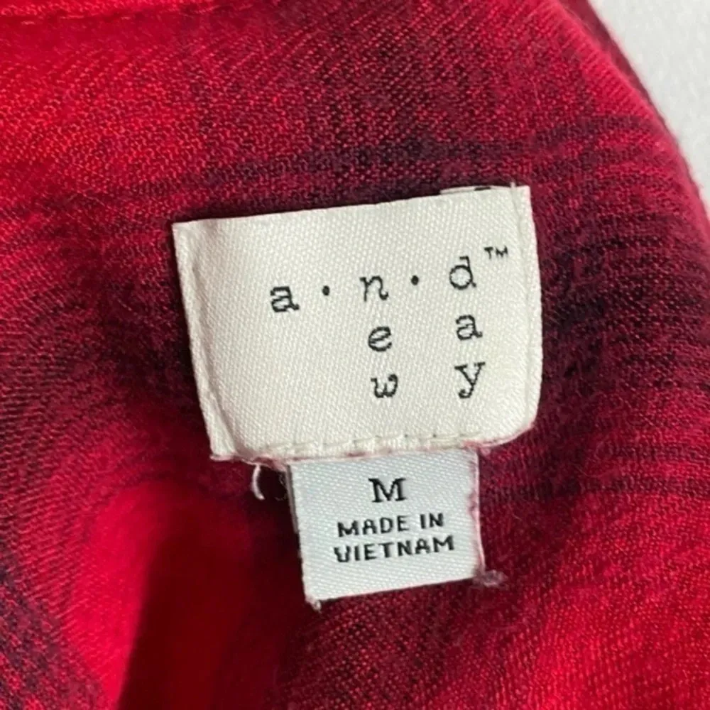 A New Day • Red Plaid Button Down Shirt - Image 4