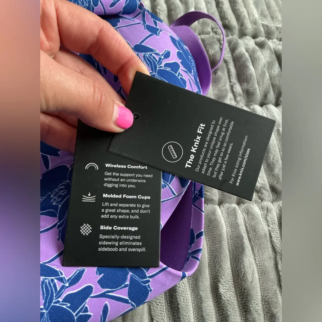 KNIX WING CONTOUR BRA NEW💜💙💜 Purple Size undefined - Image 4