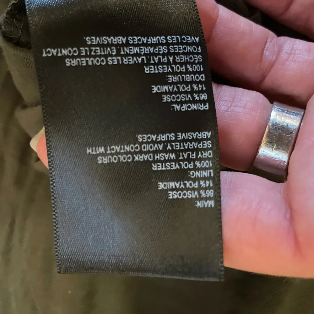 Whistles Army Green Tie Waist Jumpsuit Size 8 - Image 10